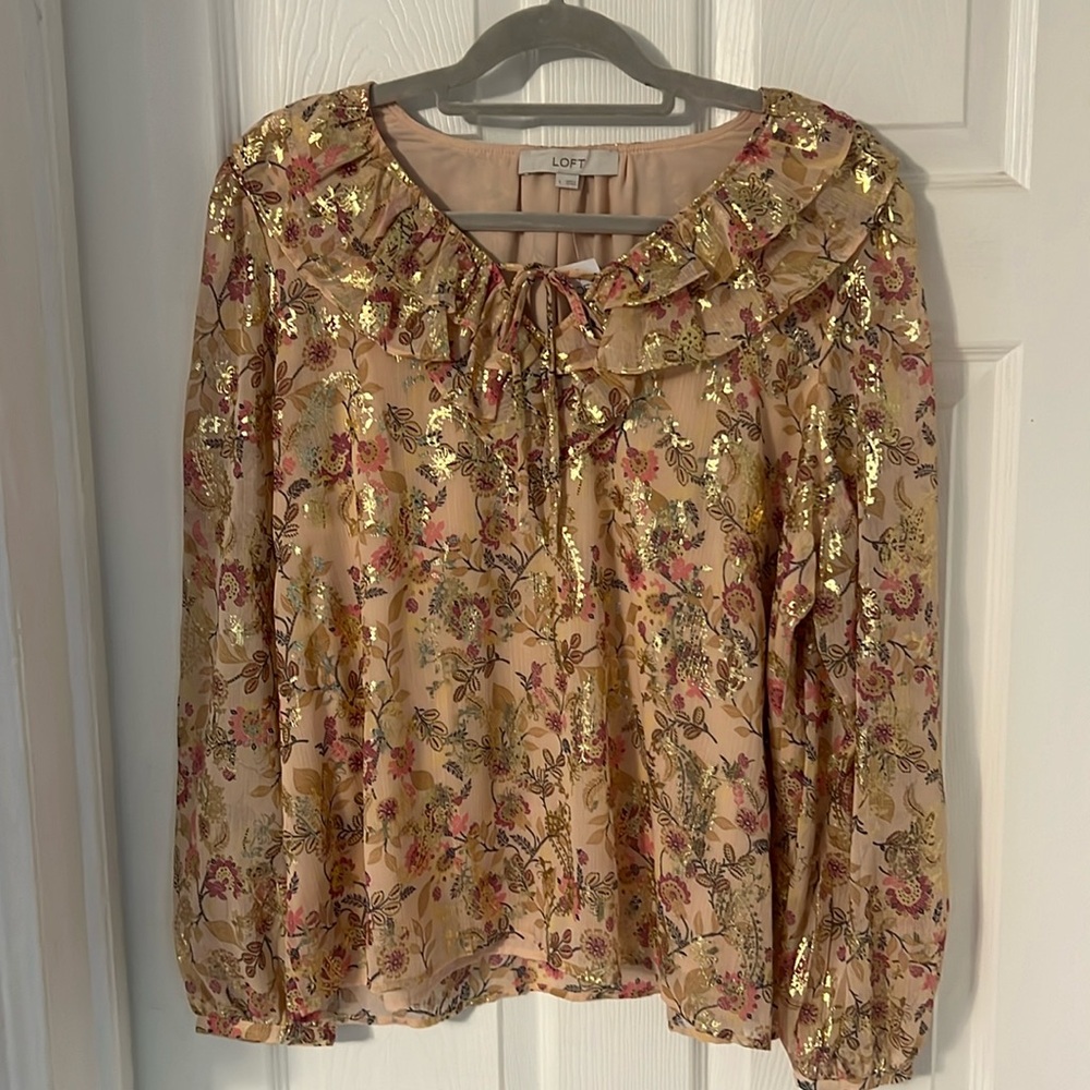 NWT loft long sleeve blouse